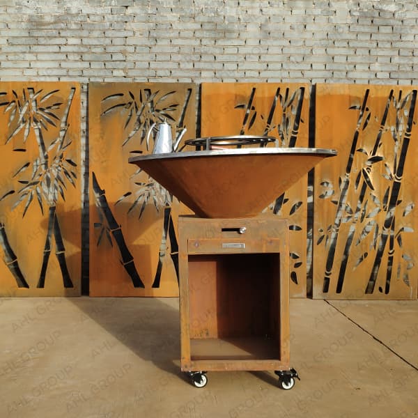 <h3>Weathering steel grill: The advantage of long-lasting cooking</h3>
